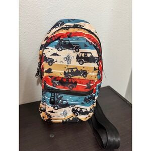 Off-Road Vehicle Print Sling Bag Crossbody Backpack Multicolor